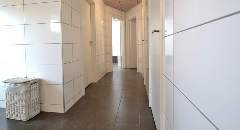 Servicebygning - toiletfaciliteter på Rødgaard Camping